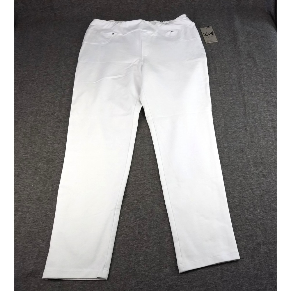 ZOE White Jeggings‎ Jeans Leggings Michael Phillips Womens M Stretch Pockets NWT